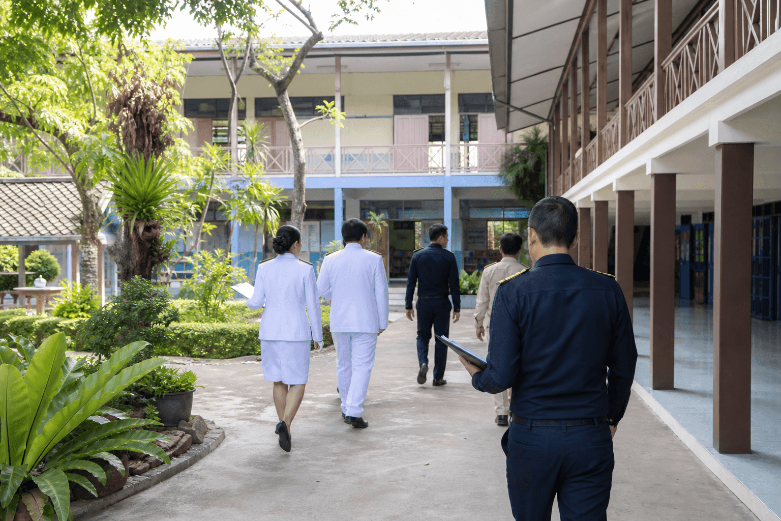 เทศบาลเมืองบางแก้วลงพื้นที่ตรวจความพร้อมโรงเรียน